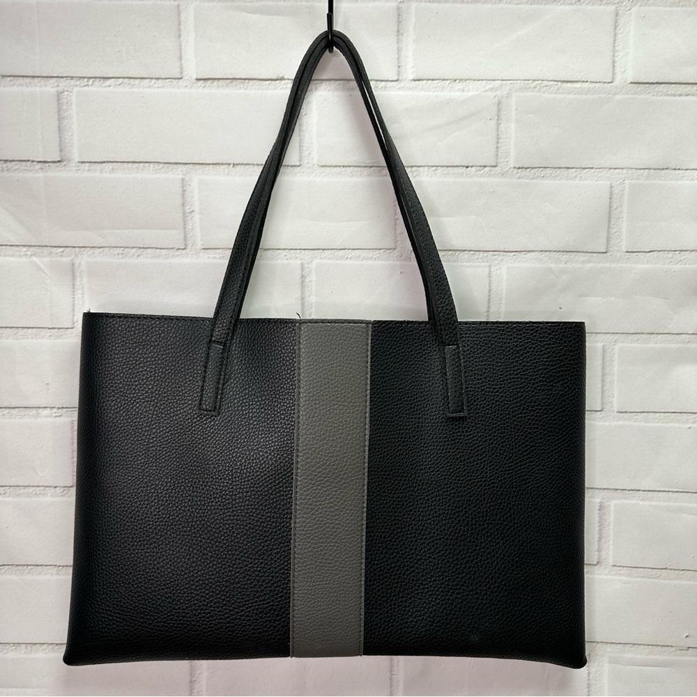 NWOT Vince Camuto Black Tote Bag Two Toned